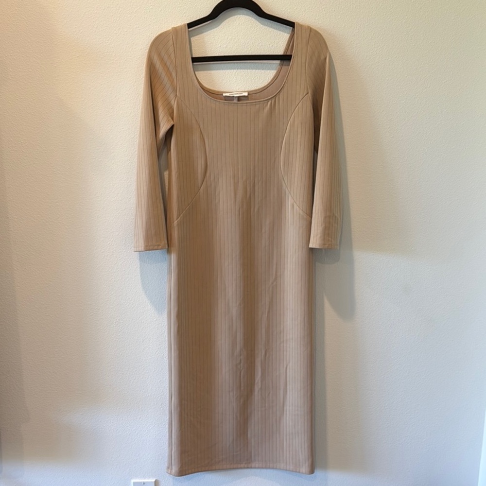Elegant Tan Women's Dress
